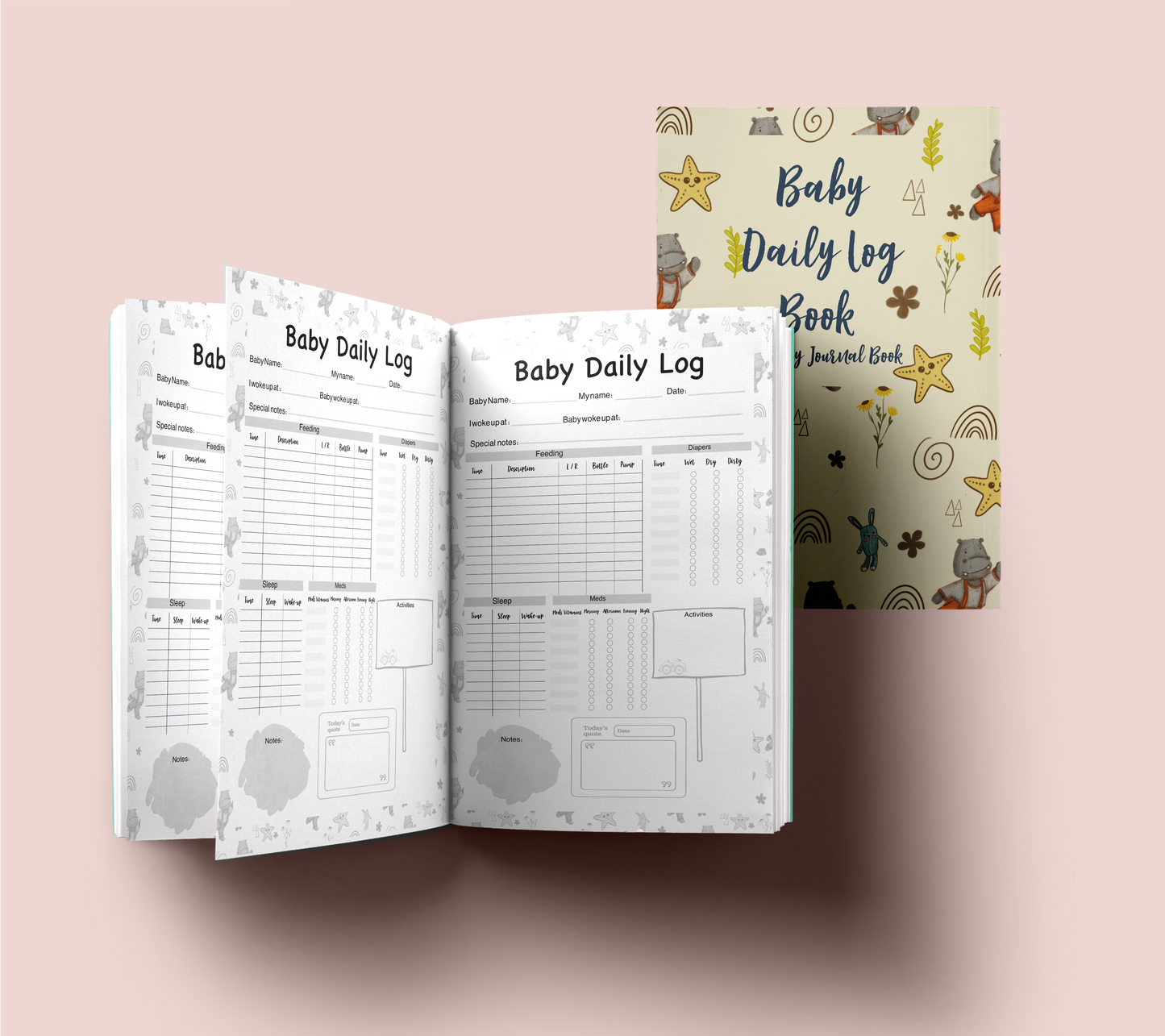 Little Munchkin: Baby daily log book a comprehensive nursing journal with baby feeding schedule chart